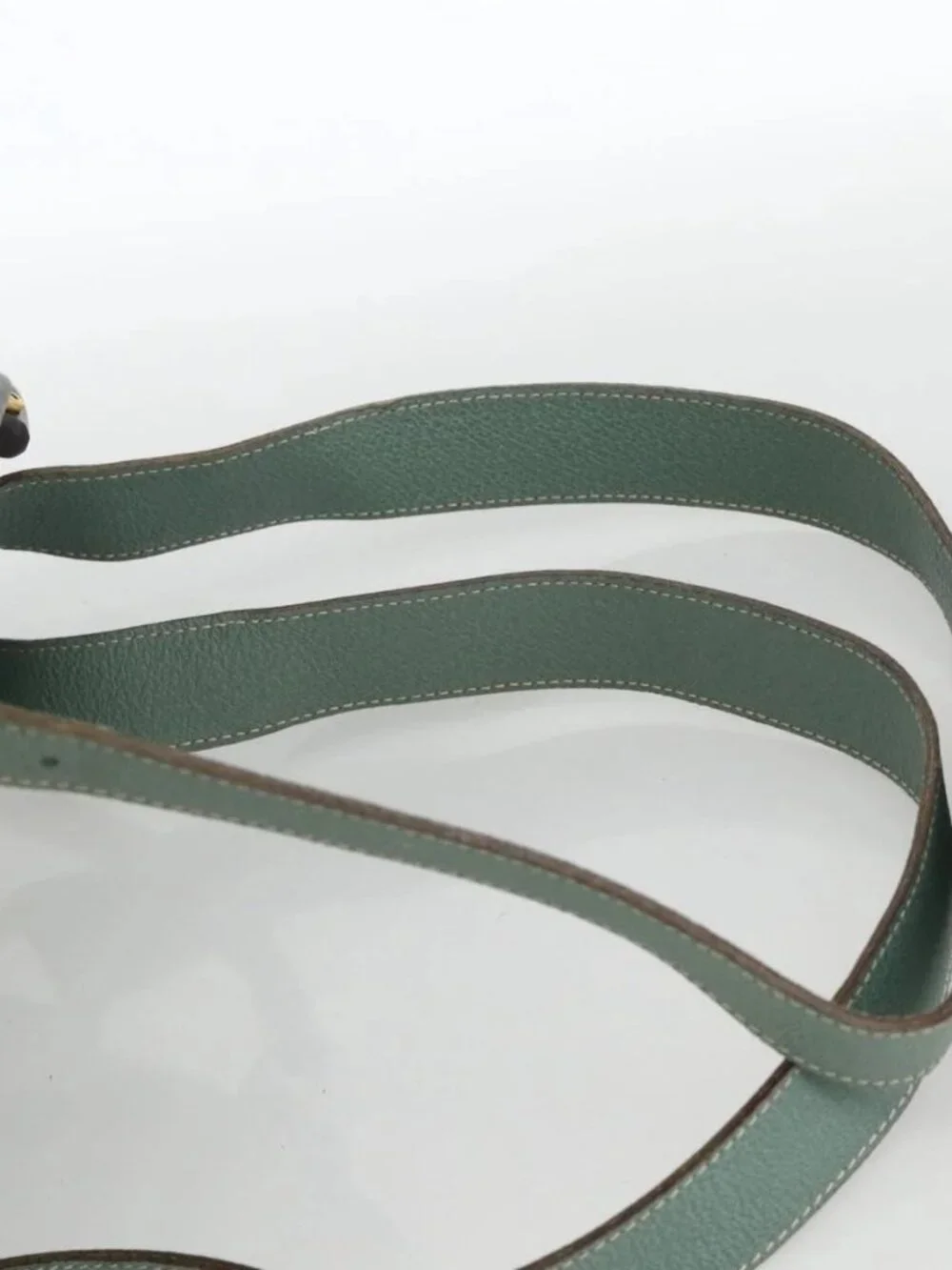 GUCCI Bamboo Backpack Suede Green Gold 003 2058 0016 Auth YKZ1452